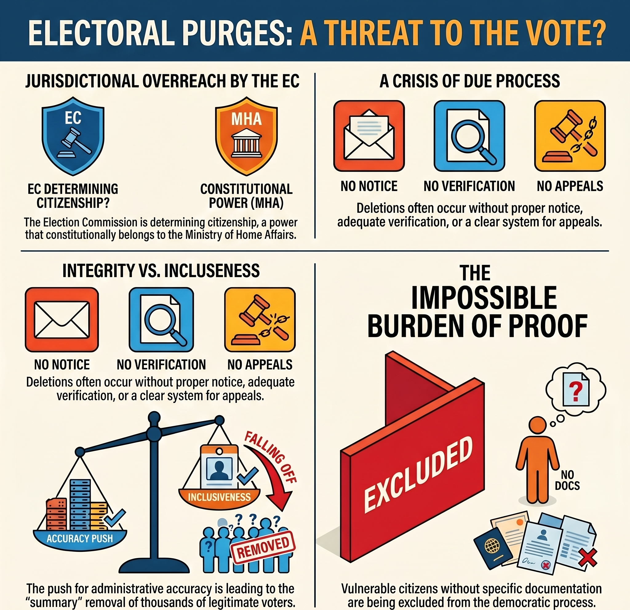 Electoral roll purges raise constitutional questions